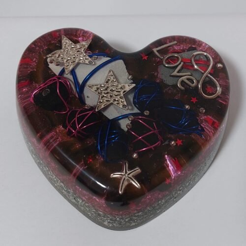 Orgonita con forma de Corazón modelo 40 Tamaño L