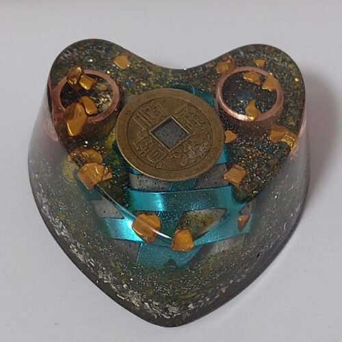 Orgonita con forma de Corazón modelo 13 Tamaño S