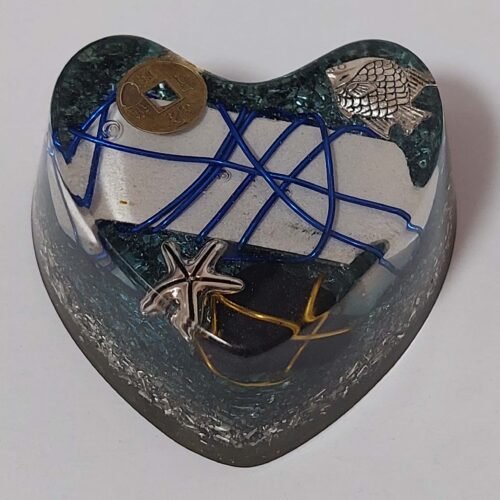 Orgonita con forma de Corazón modelo 20 Tamaño S