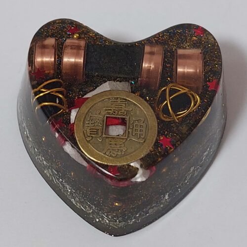 Orgonita con forma de Corazón modelo 6 Tamaño S