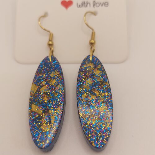 Modelo 20 Cristal Zen. Pendientes en Formato Oval L.