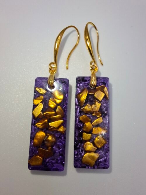 Modelo 25 Luz Orgonite. Pendiente Rectangular L.