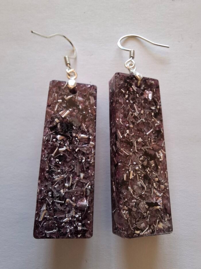 Modelo 029 Luz Orgonite. Pendiente Rectangular L. - Imagen 2