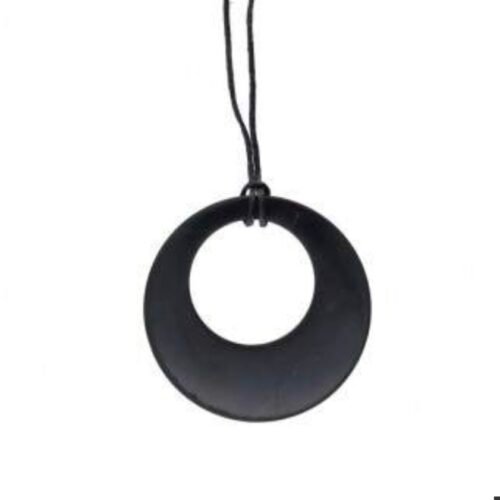 Colgante de Shungita Círculo Agujereado